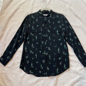 Equipment Silk Blouse, Size Small